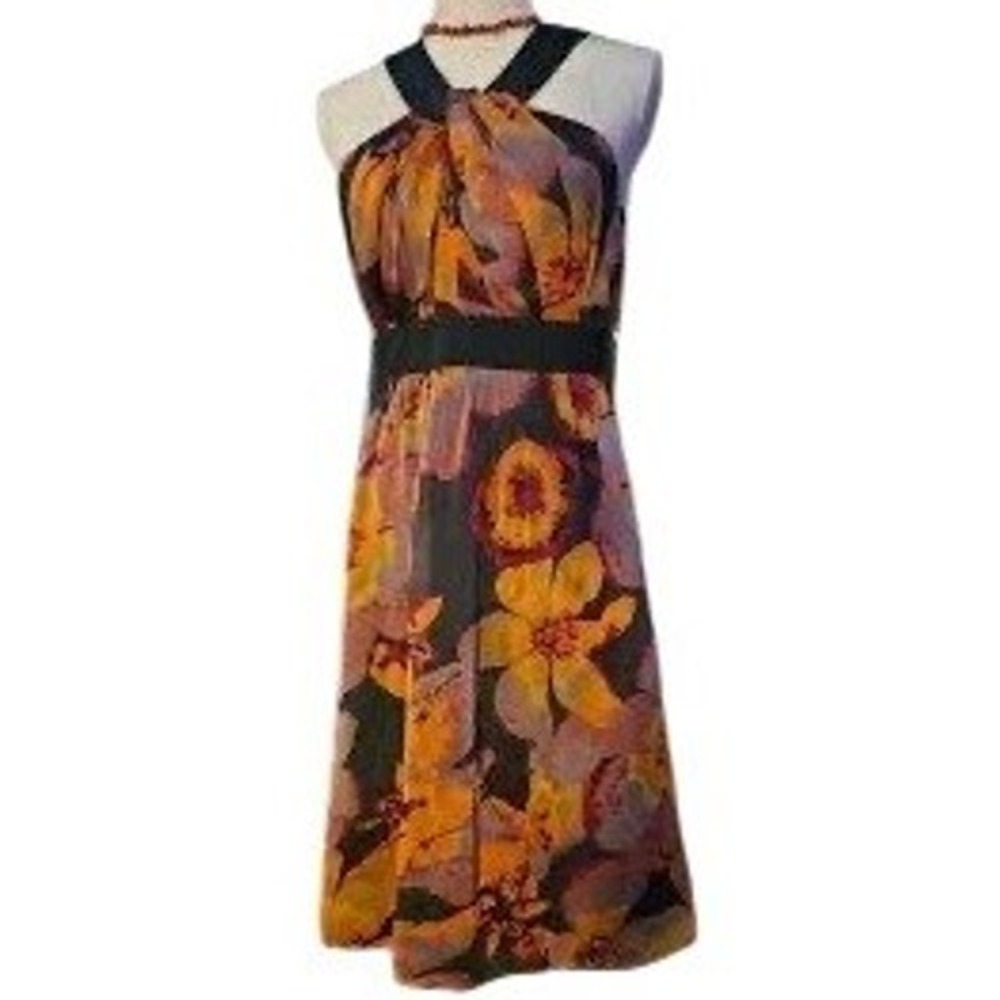 The Limited Floral Halter Dress Womens 12‎ Multicolor NEW